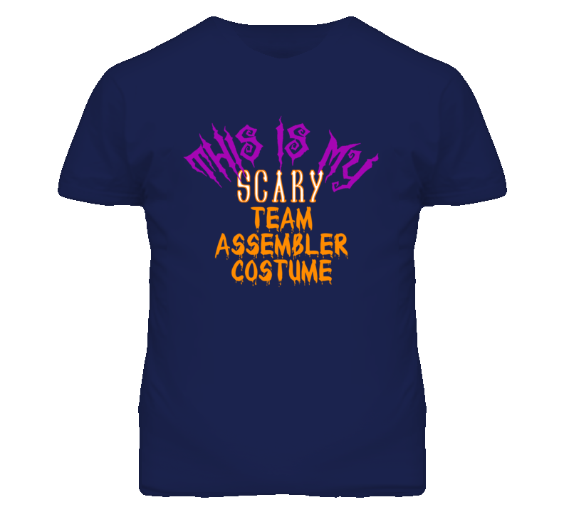 This Is My Scary Team Assembler Costume Funny Halloween T Shirt This Is My Scary Team Assembler Costume Funny Halloween T Shirt