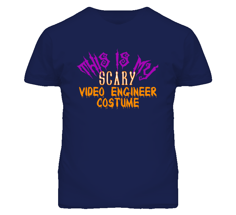 This Is My Scary Video Engineer Costume Funny Halloween T Shirt