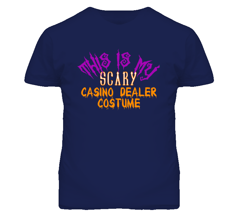 This Is My Scary Casino Dealer Costume Funny Halloween T Shirt