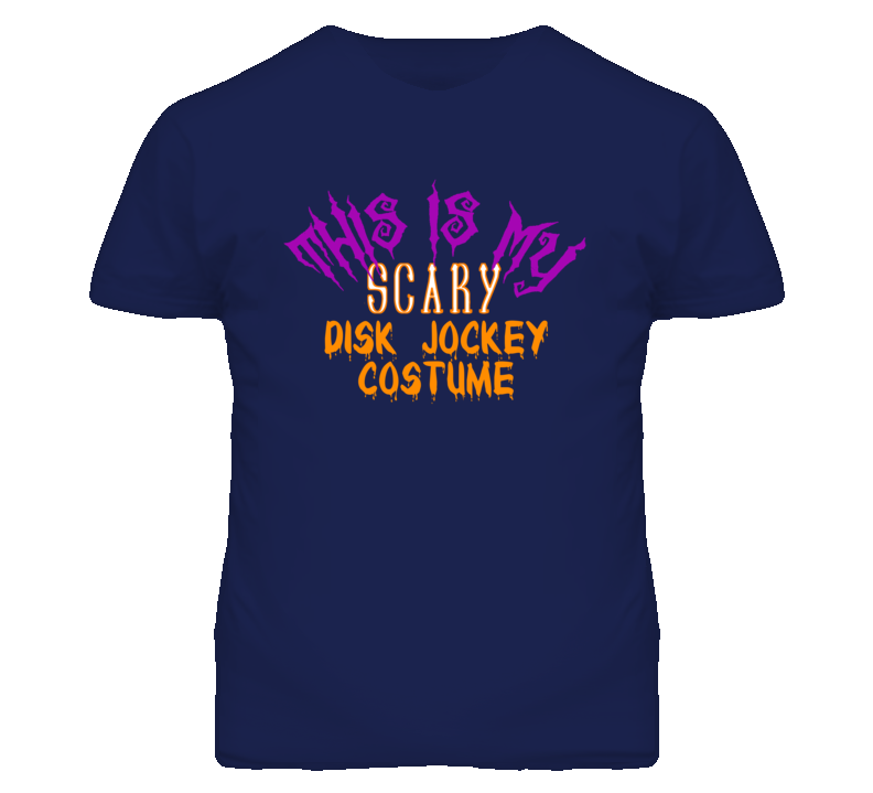 This Is My Scary Disk Jockey Costume Funny Halloween T Shirt