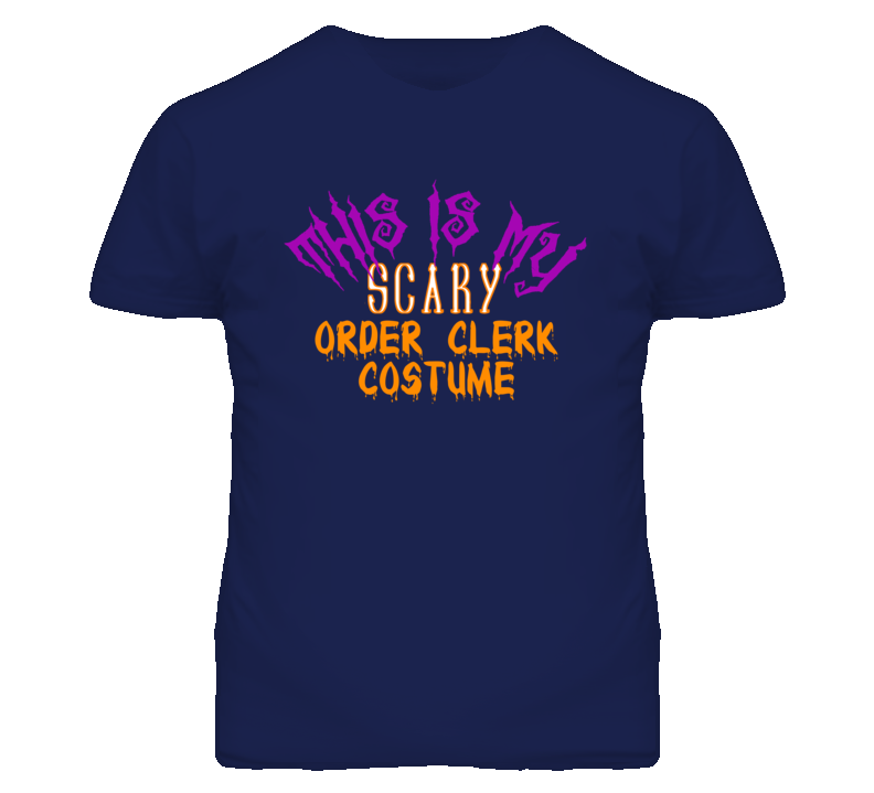 This Is My Scary Order Clerk Costume Funny Halloween T Shirt