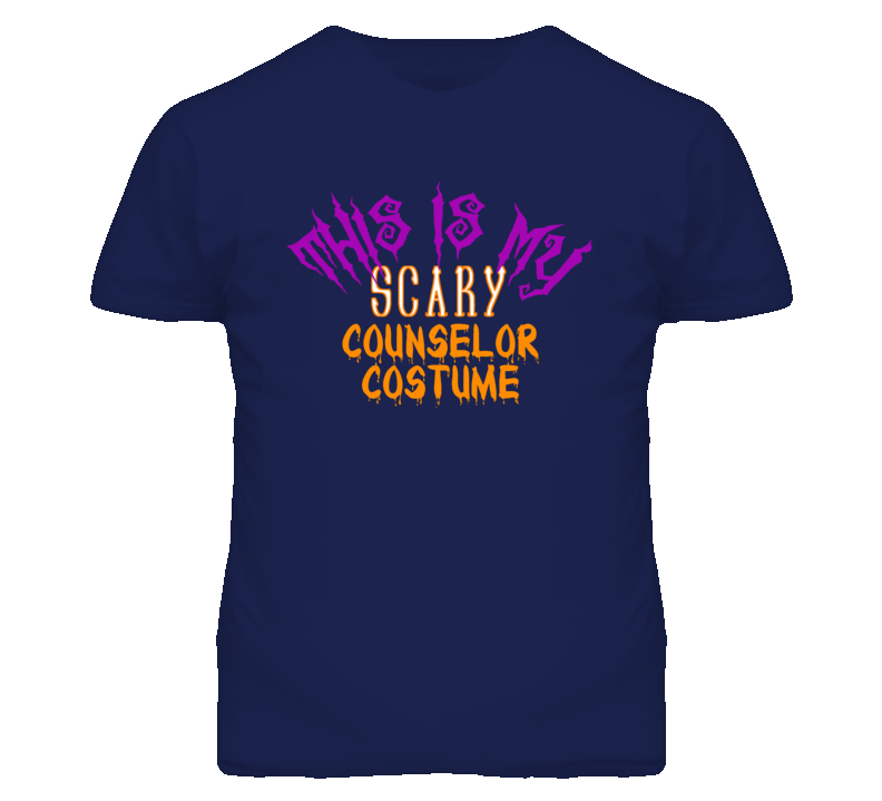 This Is My Scary Counselor Costume Funny Halloween T Shirt This Is My Scary Counselor Costume Funny Halloween T Shirt