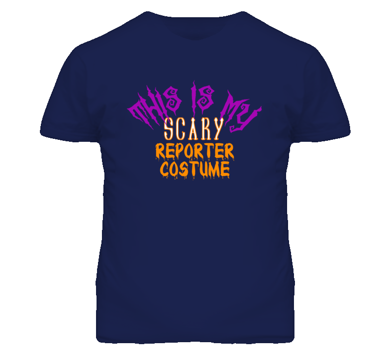 This Is My Scary Reporter Costume Funny Halloween T Shirt This Is My Scary Reporter Costume Funny Halloween T Shirt