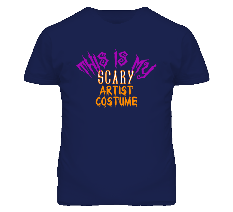 This Is My Scary Artist Costume Funny Halloween T Shirt This Is My Scary Artist Costume Funny Halloween T Shirt