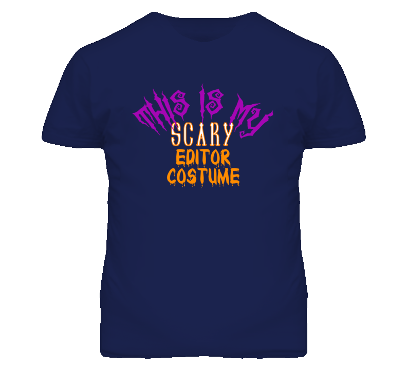 This Is My Scary Editor Costume Funny Halloween T Shirt