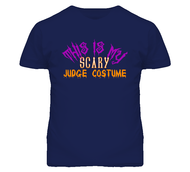 This Is My Scary Judge Costume Funny Halloween T Shirt
