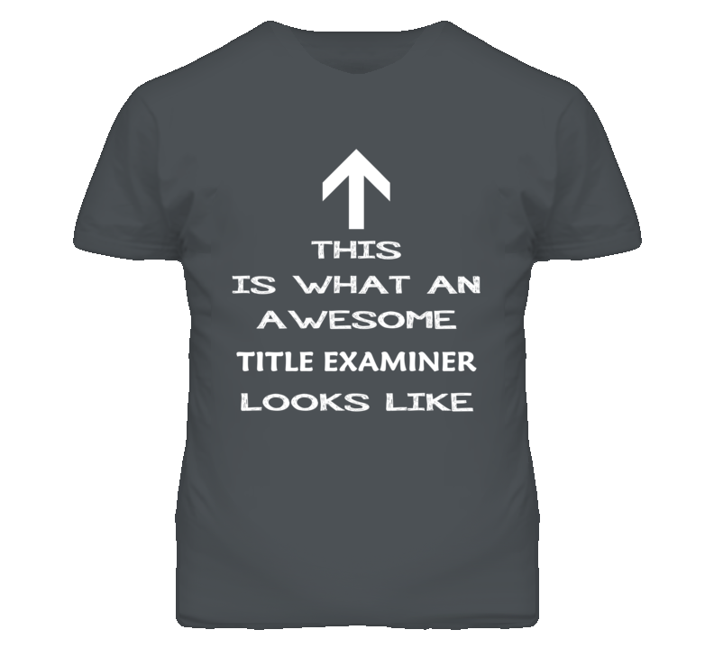 Title Examiner Looks Like Arrow Simple T Shirt