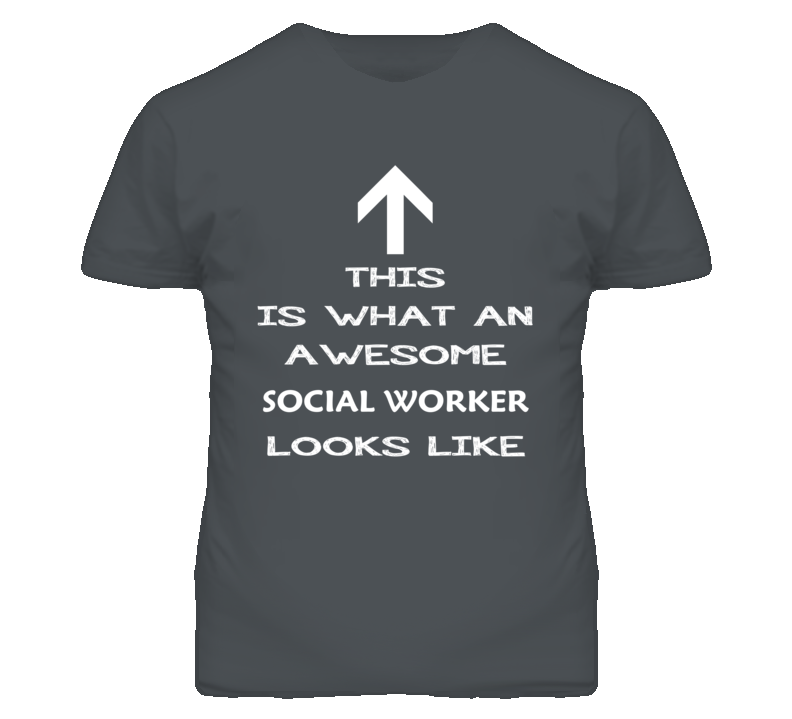 Social Worker Looks Like Arrow Simple T Shirt