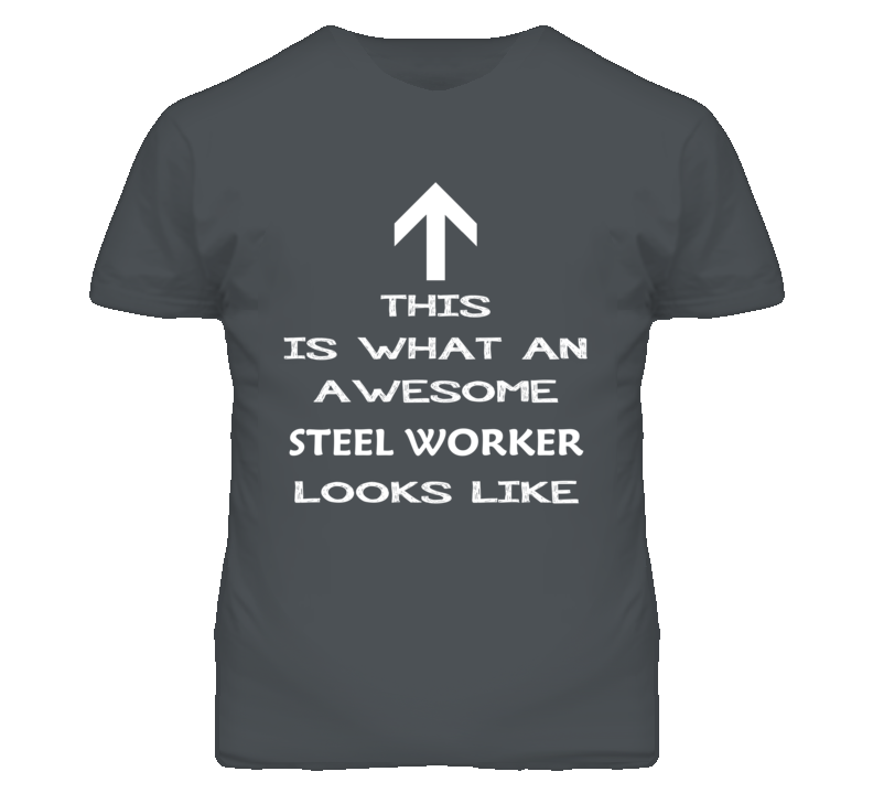 Steel Worker Looks Like Arrow Simple T Shirt