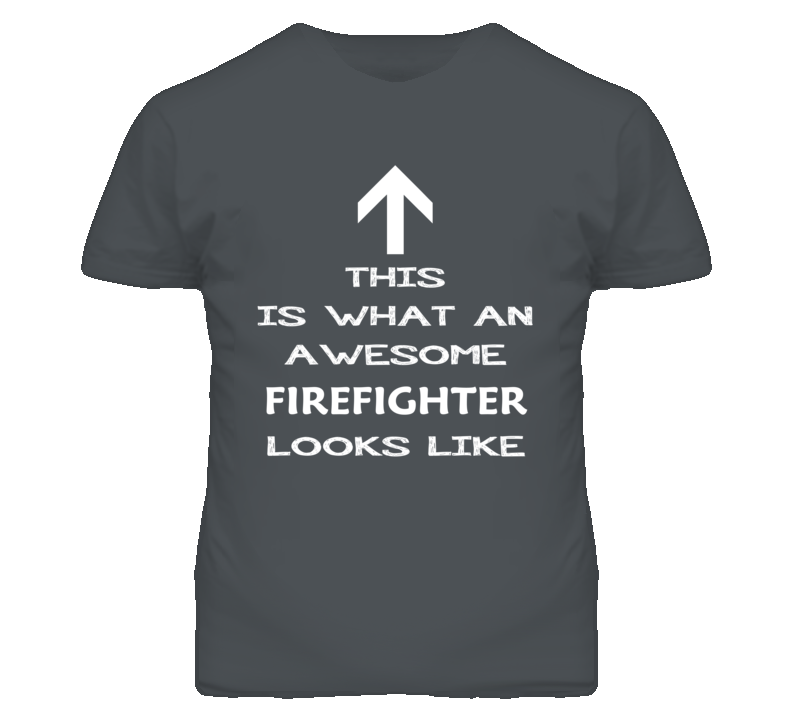 Firefighter Looks Like Arrow Simple T Shirt