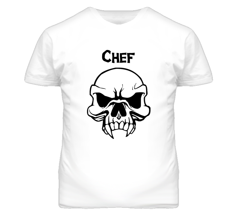 Chef Skull Design Mens T Shirt