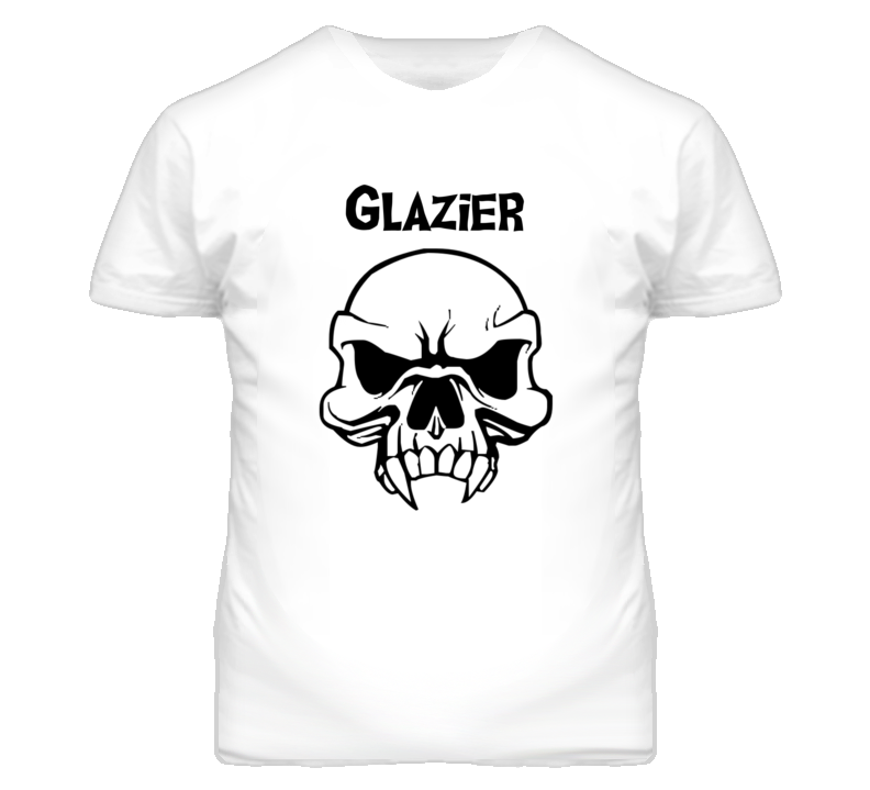 Glazier Skull Design Mens T Shirt