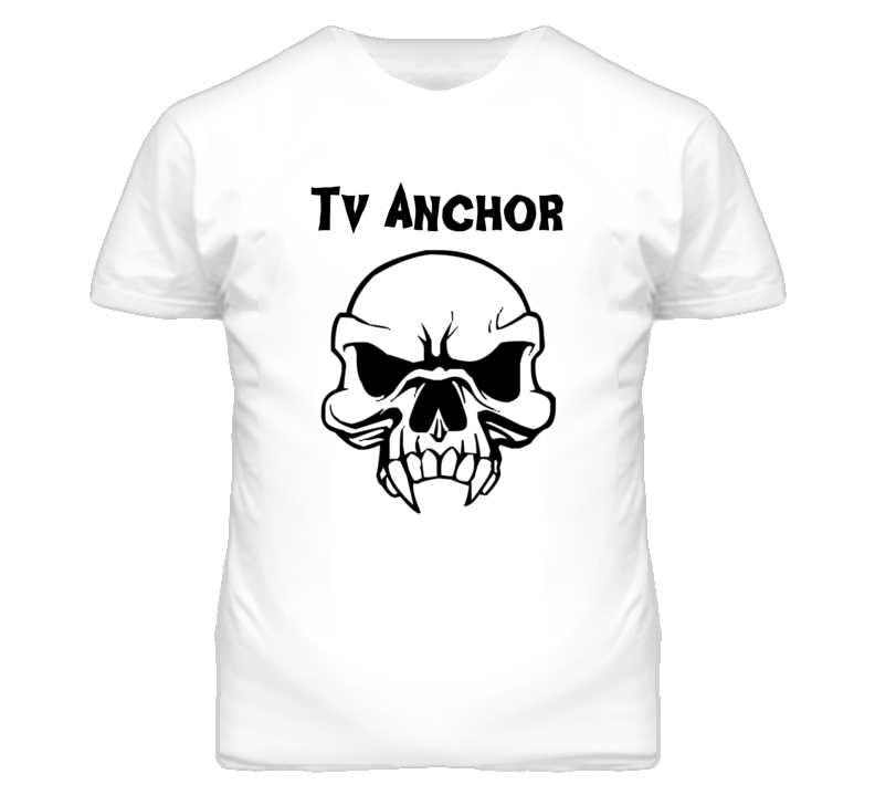 Tv Anchor Skull Design Mens T Shirt Tv Anchor Skull Design Mens T Shirt
