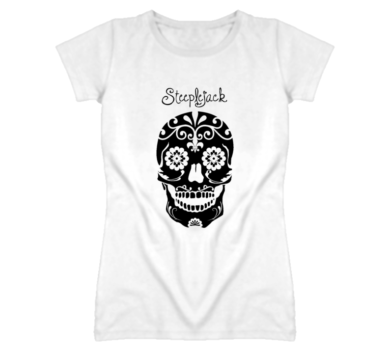 Steeplejack Skull Design Cool Ladies T Shirt