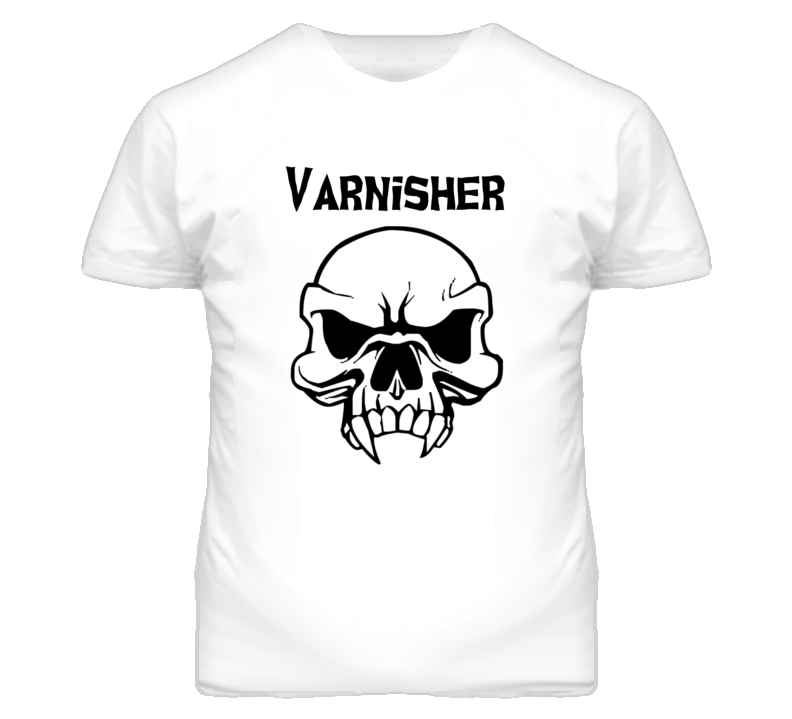 Varnisher Skull Design Mens T Shirt