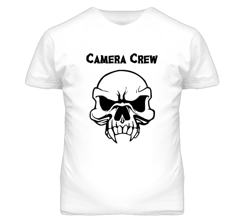 Camera Crew Skull Design Mens T Shirt Camera Crew Skull Design Mens T Shirt
