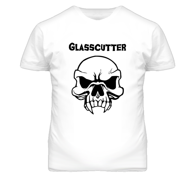 Glasscutter Skull Design Mens T Shirt