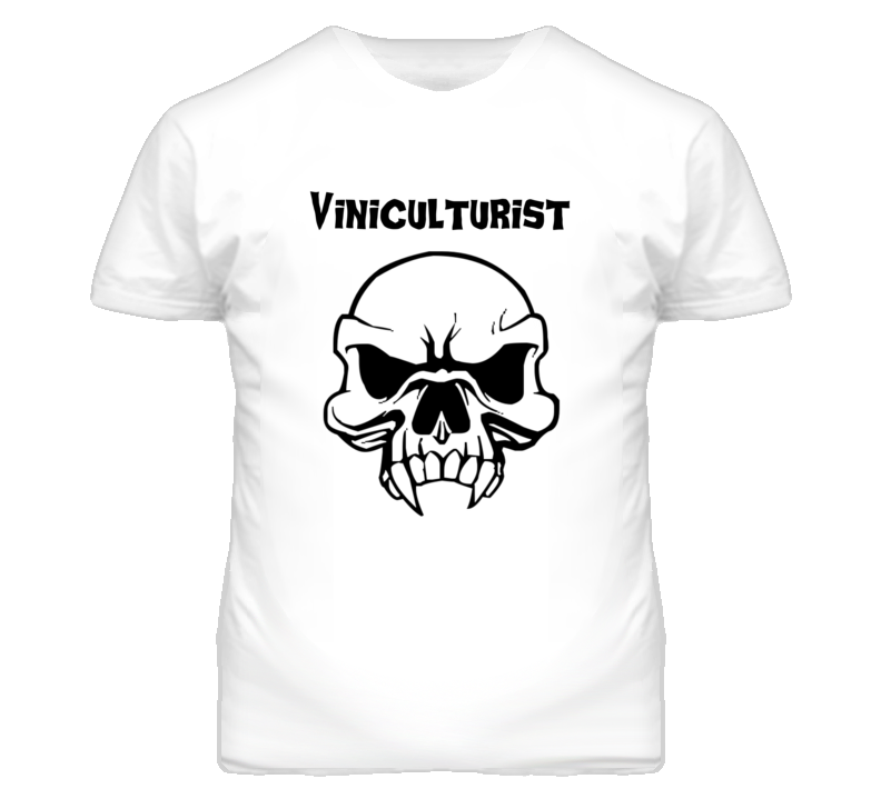 Viniculturist Skull Design Mens T Shirt Viniculturist Skull Design Mens T Shirt