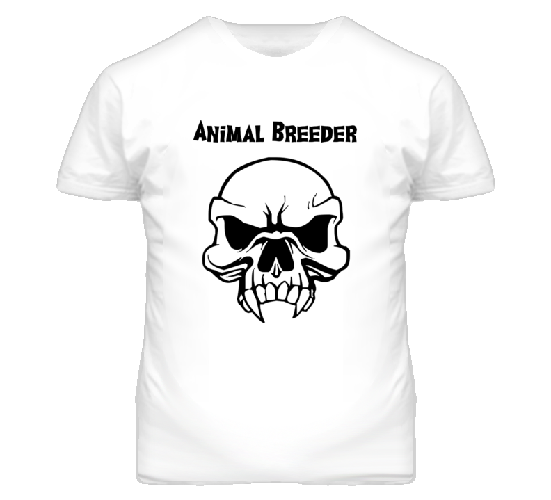 Animal Breeder Skull Design Mens T Shirt Animal Breeder Skull Design Mens T Shirt