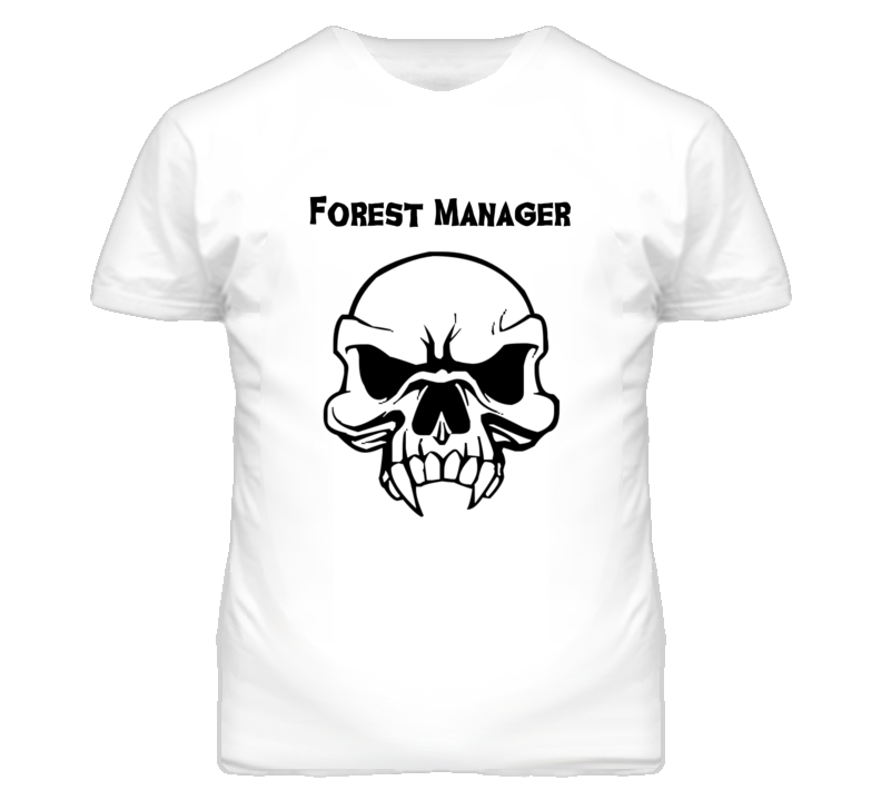 Forest Manager Skull Design Mens T Shirt Forest Manager Skull Design Mens T Shirt