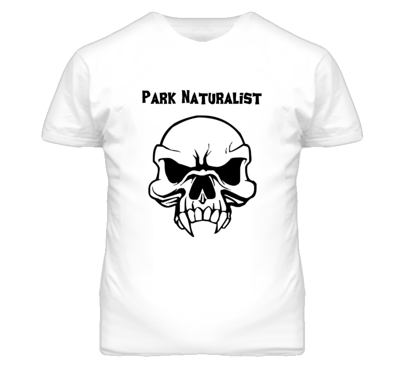 Park Naturalist Skull Design Mens T Shirt