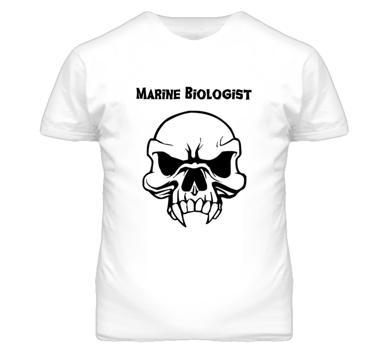 Marine Biologist Skull Design Mens T Shirt Marine Biologist Skull Design Mens T Shirt