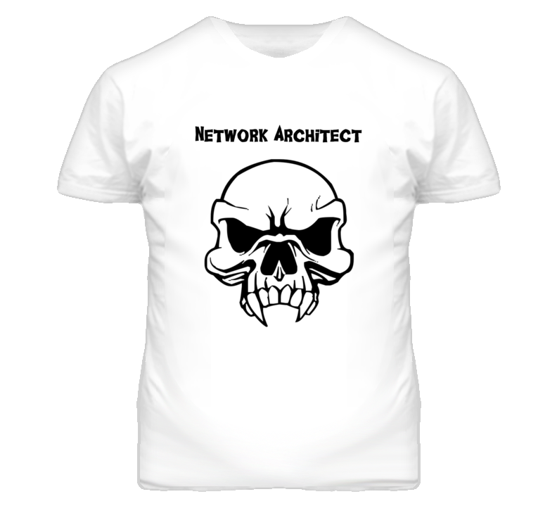 Network Architect Skull Design Mens T Shirt Network Architect Skull Design Mens T Shirt