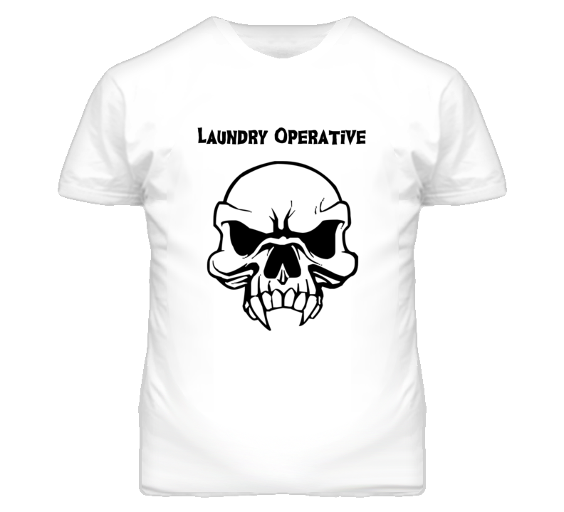 Laundry Operative Skull Design Mens T Shirt Laundry Operative Skull Design Mens T Shirt