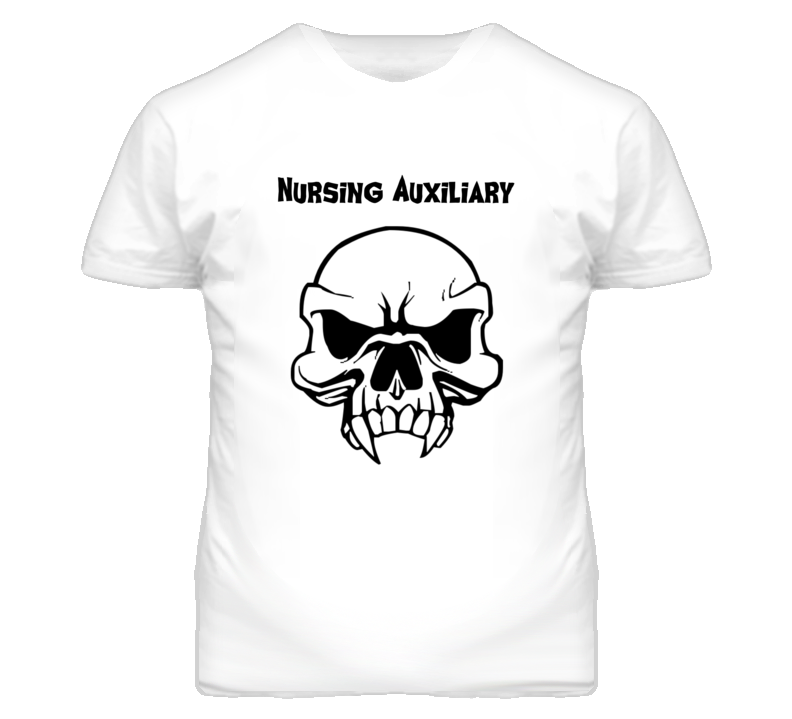 Nursing Auxiliary Skull Design Mens T Shirt Nursing Auxiliary Skull Design Mens T Shirt