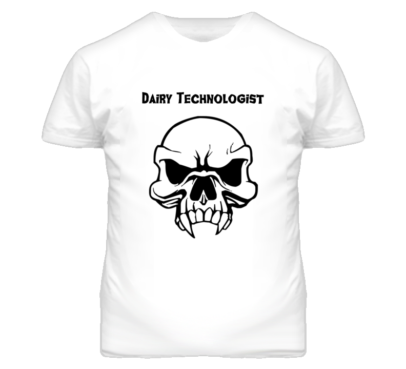 Dairy Technologist Skull Design Mens T Shirt Dairy Technologist Skull Design Mens T Shirt