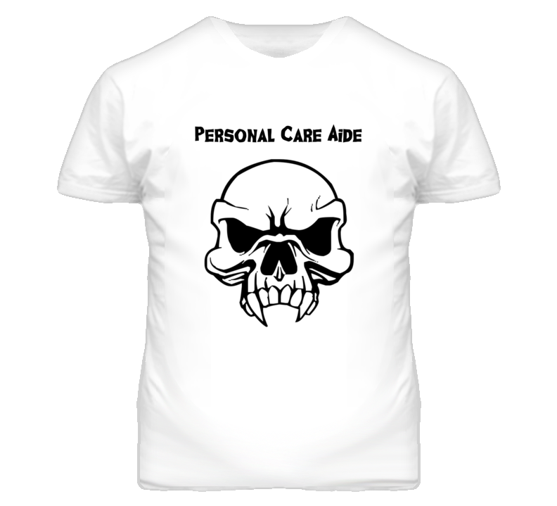 Personal Care Aide Skull Design Mens T Shirt Personal Care Aide Skull Design Mens T Shirt