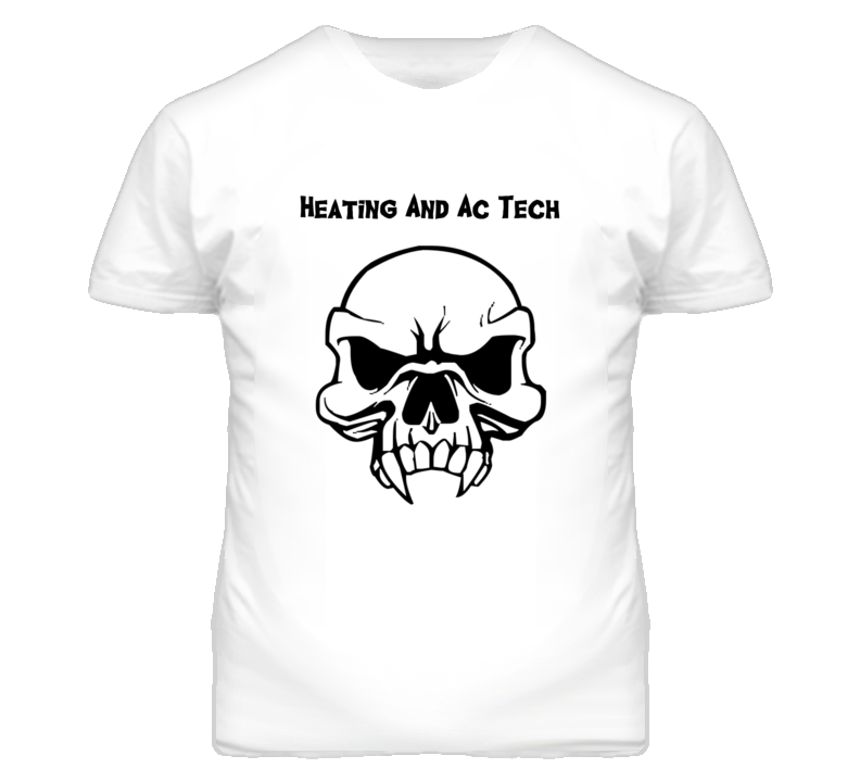Heating And Ac Tech Skull Design Mens T Shirt Heating And Ac Tech Skull Design Mens T Shirt