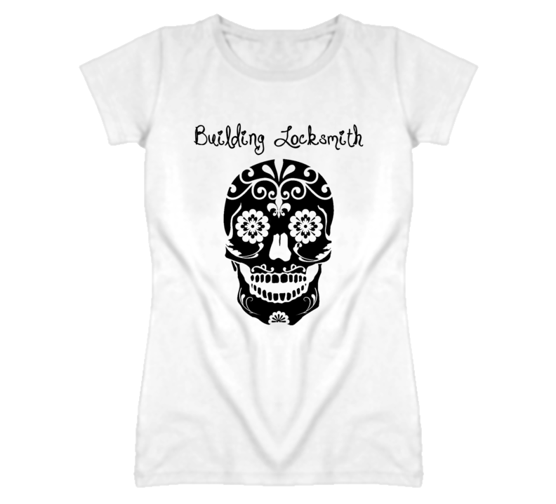 Building Locksmith Skull Design Cool Ladies T Shirt Building Locksmith Skull Design Cool Ladies T Shirt