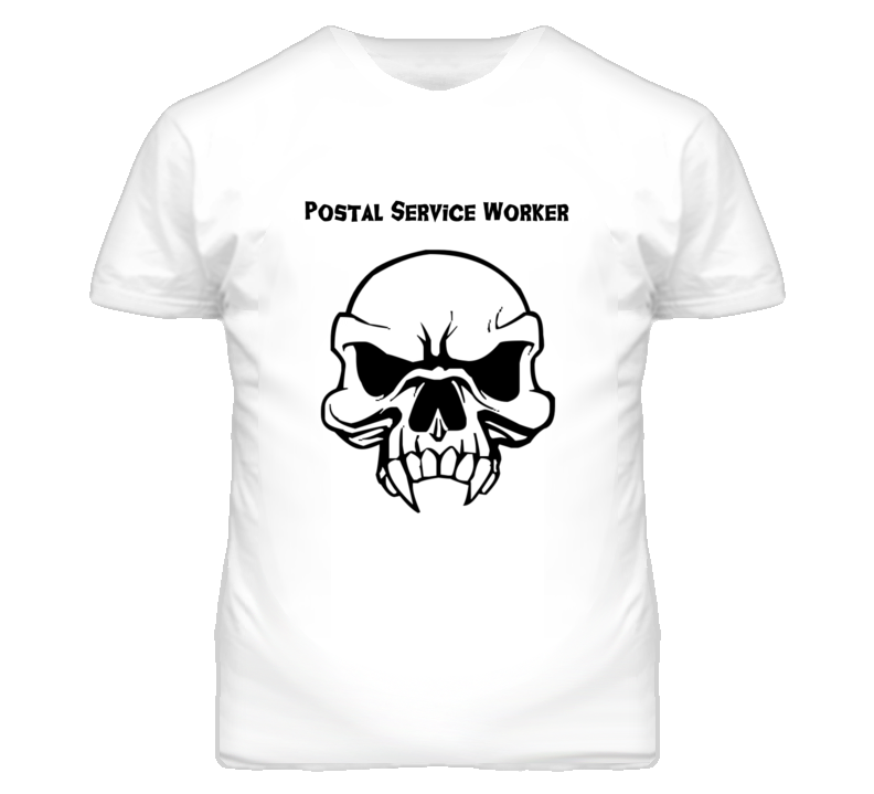 Postal Service Worker Skull Design Mens T Shirt Postal Service Worker Skull Design Mens T Shirt