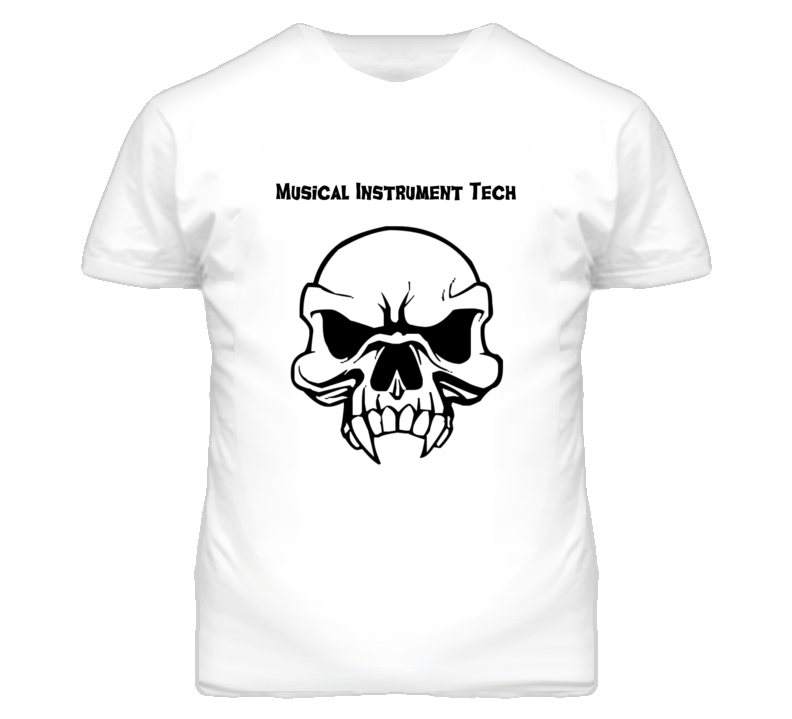 Musical Instrument Tech Skull Design Mens T Shirt Musical Instrument Tech Skull Design Mens T Shirt