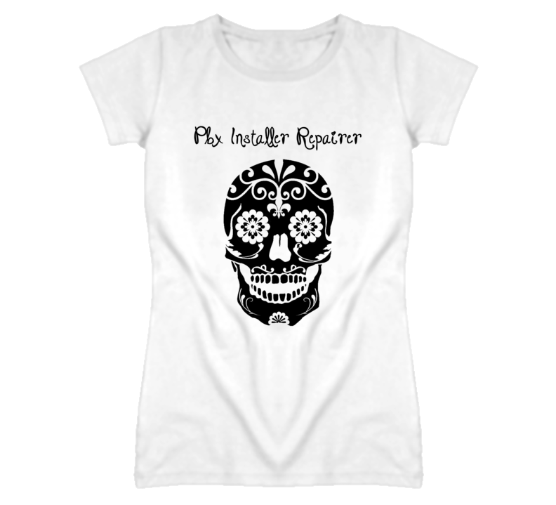 Pbx Installer Repairer Skull Design Cool Ladies T Shirt Pbx Installer Repairer Skull Design Cool Ladies T Shirt