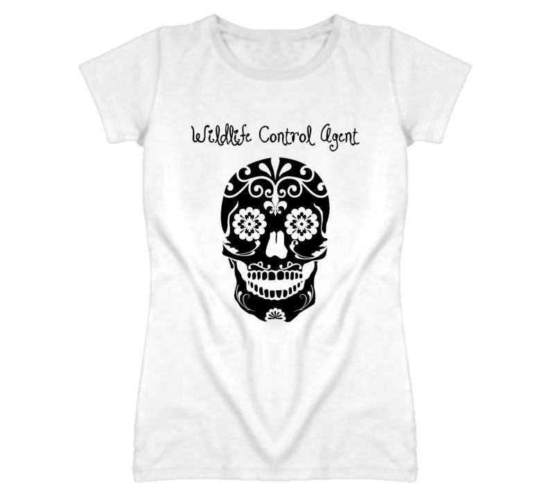 Wildlife Control Agent Skull Design Cool Ladies T Shirt Wildlife Control Agent Skull Design Cool Ladies T Shirt