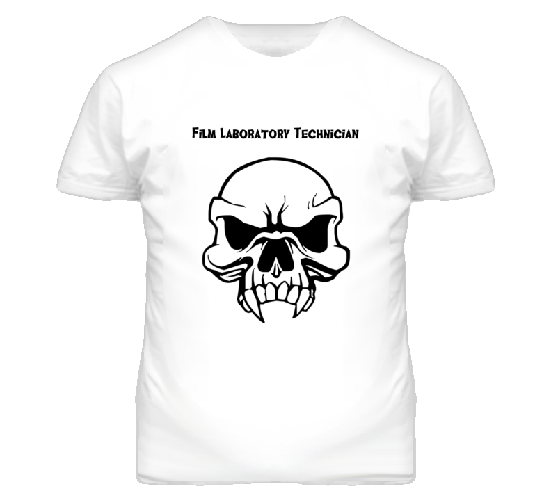 Film Laboratory Technician Skull Design Mens T Shirt