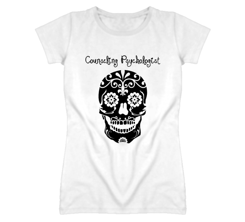 Counseling Psychologist Skull Design Cool Ladies T Shirt Counseling Psychologist Skull Design Cool Ladies T Shirt