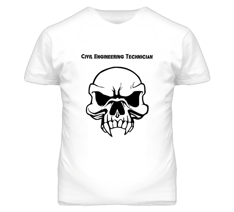 Civil Engineering Technician Skull Design Mens T Shirt Civil Engineering Technician Skull Design Mens T Shirt