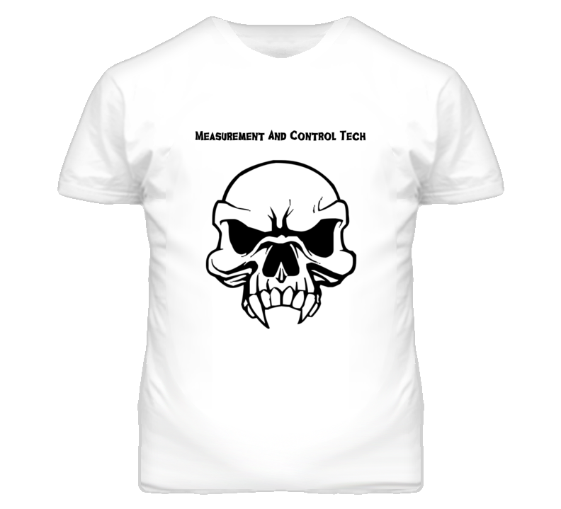 Measurement And Control Tech Skull Design Mens T Shirt Measurement And Control Tech Skull Design Mens T Shirt