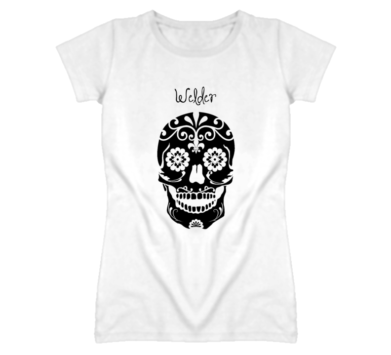 Welder Skull Design Cool Ladies T Shirt Welder Skull Design Cool Ladies T Shirt
