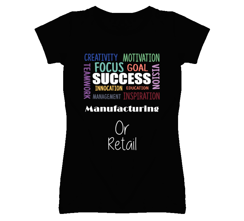 Manufacturing Or Retail Inspirational Words Success Occupation T Shir Manufacturing Or Retail Inspirational Words Success Occupation T Shir