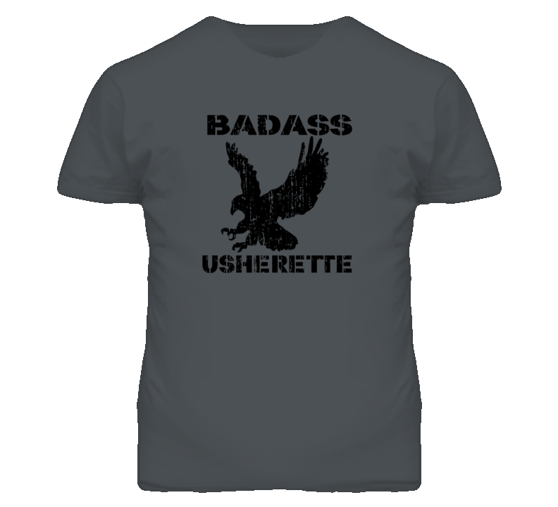 Badass Usherette Eagle Patriotic T Shirt