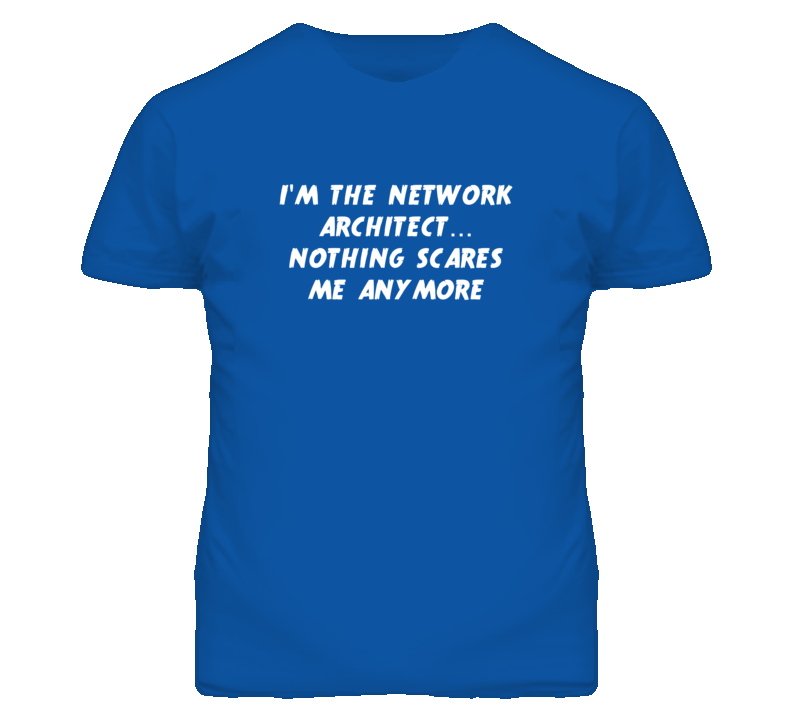I'm the Network Architect Nothing Scares Me Anymore T Shirt
