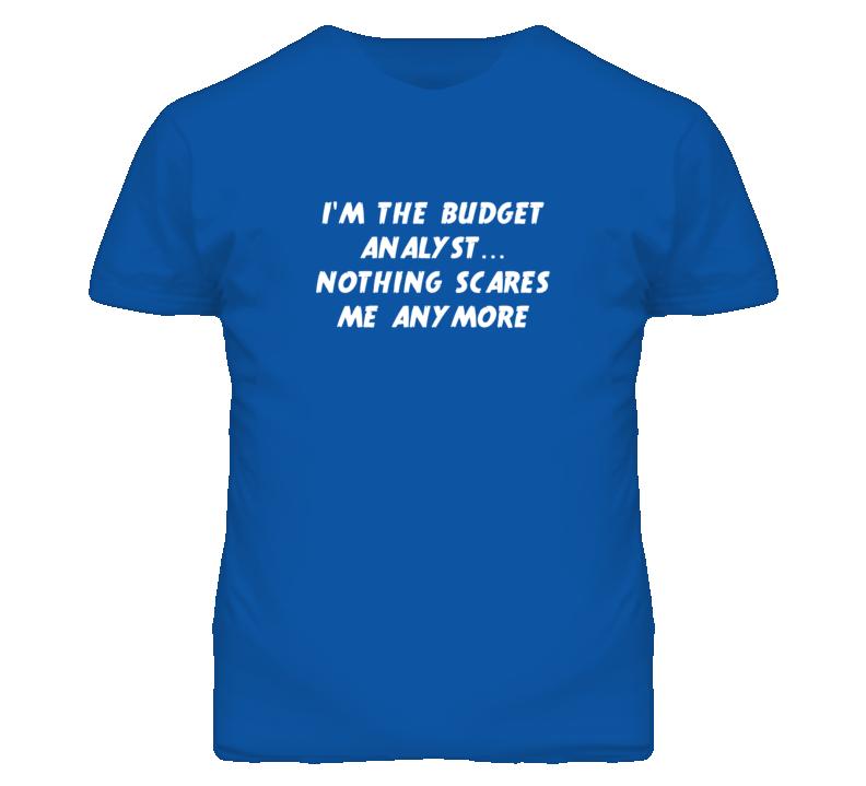 I'm the Budget Analyst Nothing Scares Me Anymore T Shirt I'm the Budget Analyst Nothing Scares Me Anymore T Shirt