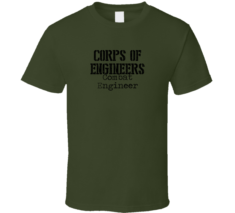 Combat Engineer US Army Military Occupation T Shirt