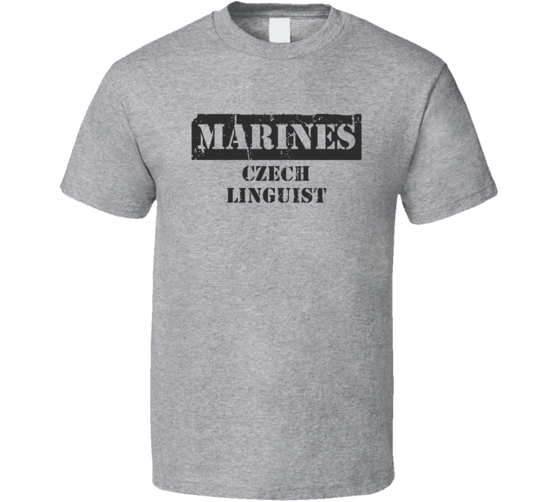 Czech Linguist Marines T Shirt