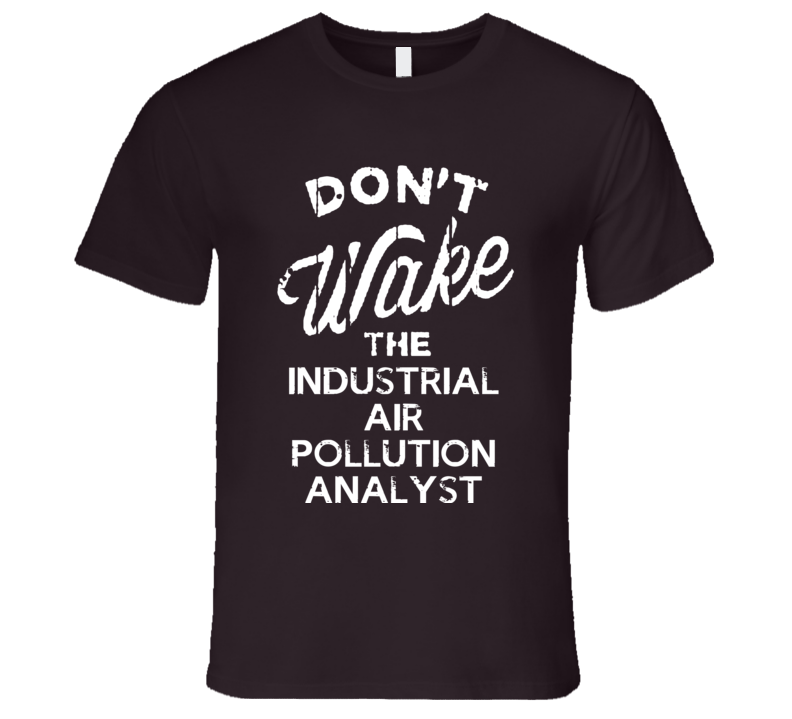 Dont Wake The Industrial Air Pollution Analyst Popular Grunge Occupation T Shirt