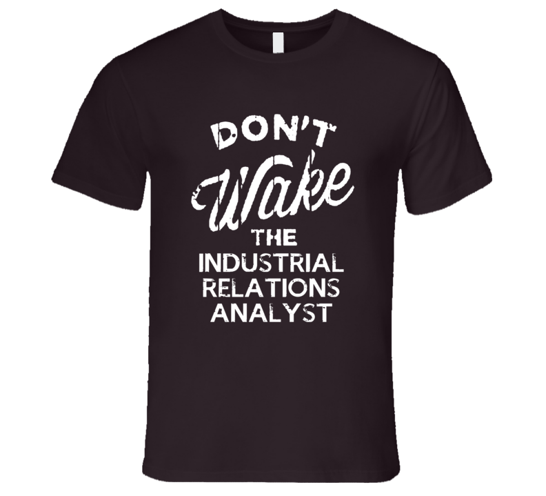 Dont Wake The Industrial Relations Analyst Popular Grunge Occupation T Shirt